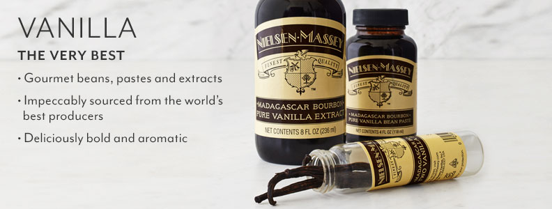 Vanilla, The Very Best. Gourmet beans, pastes and extracts. Impeccably sourced from the world’s best producers. Deliciously bold and aromatic.