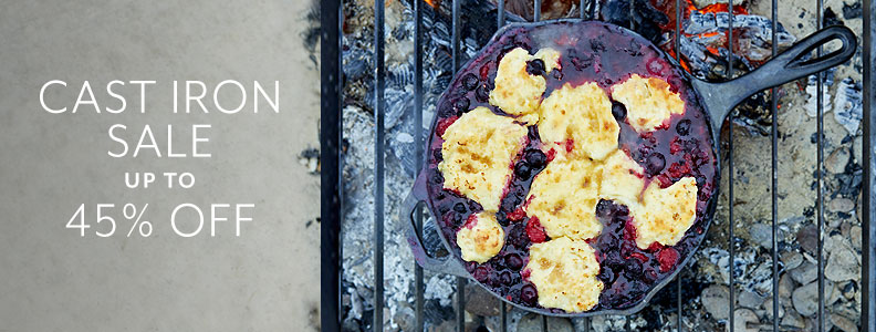Cast iron cookware sale up to 45% off.