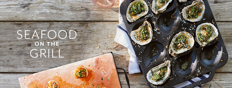 Seafood on the grill.