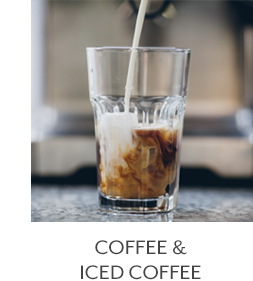 Coffee and iced coffee.