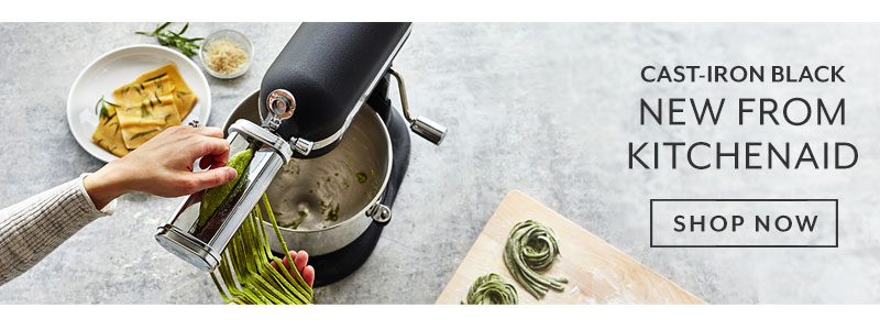 Cast iron black, new from KitchenAid, shop now.